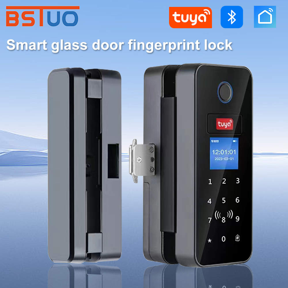 Home Security Keypad - Double Hook Smart Glass Door Lock