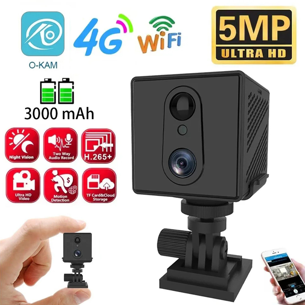 Home Security Tech - 5MP 4G SIM Card Mini Camera
