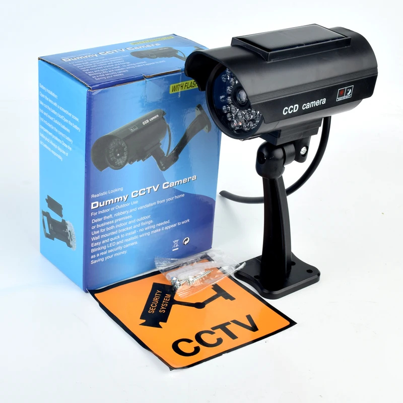 Fake Camera Dummy - Solar Powered Dummy Security Camera, Fake