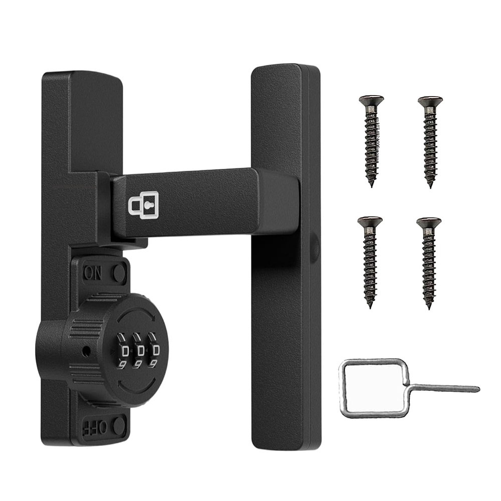 Home Security Locks For Doors - Security Barn Door Lock 3-Digit Conbination