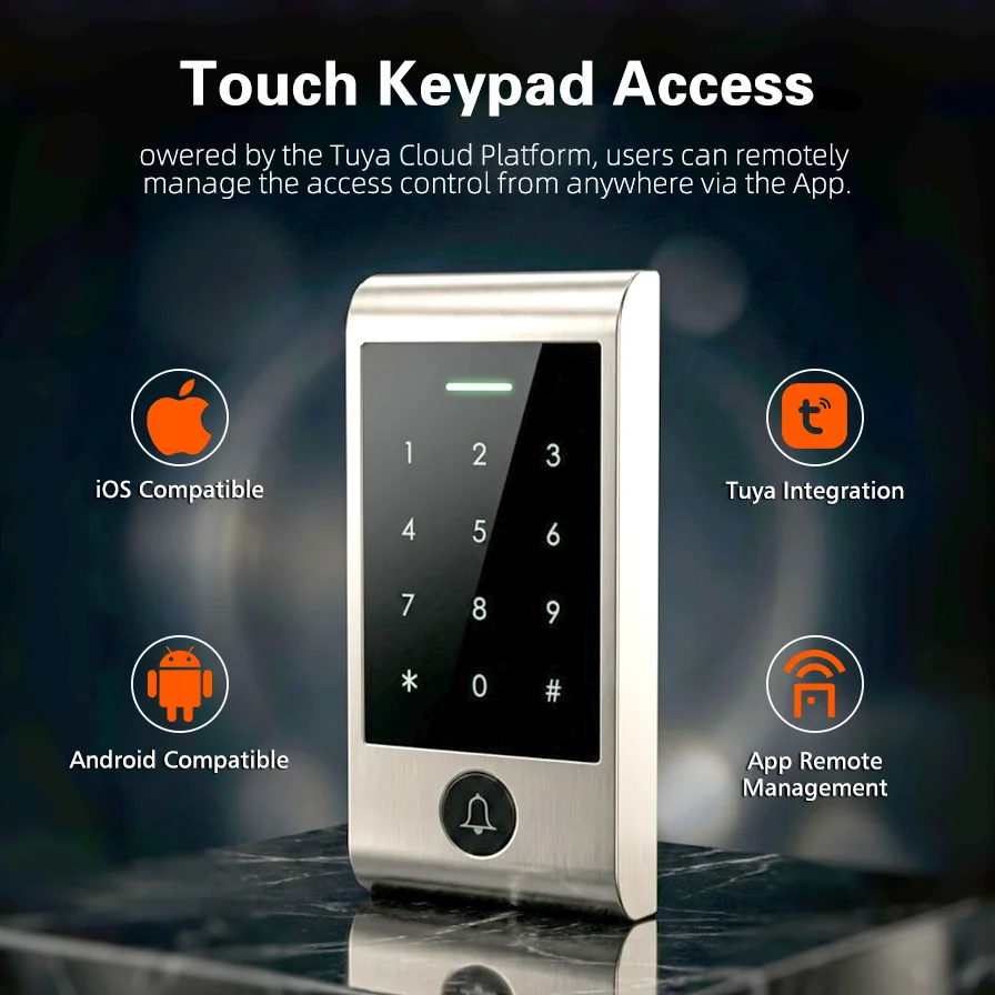 Home Security Locks For Doors - Advanced WIFI Remote Control Touch Keypad