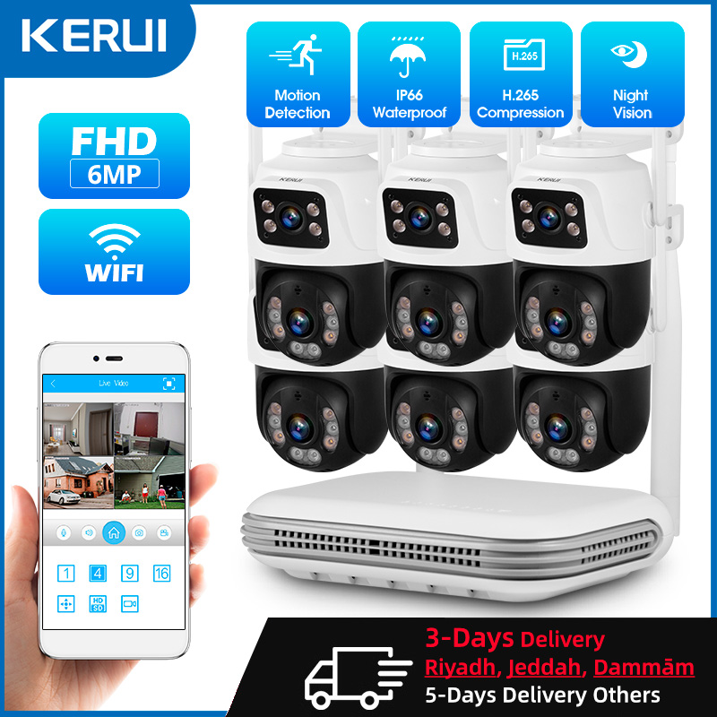 Home Security Upgrades - KERUI Waterproof 6MP HD Wireless Dual