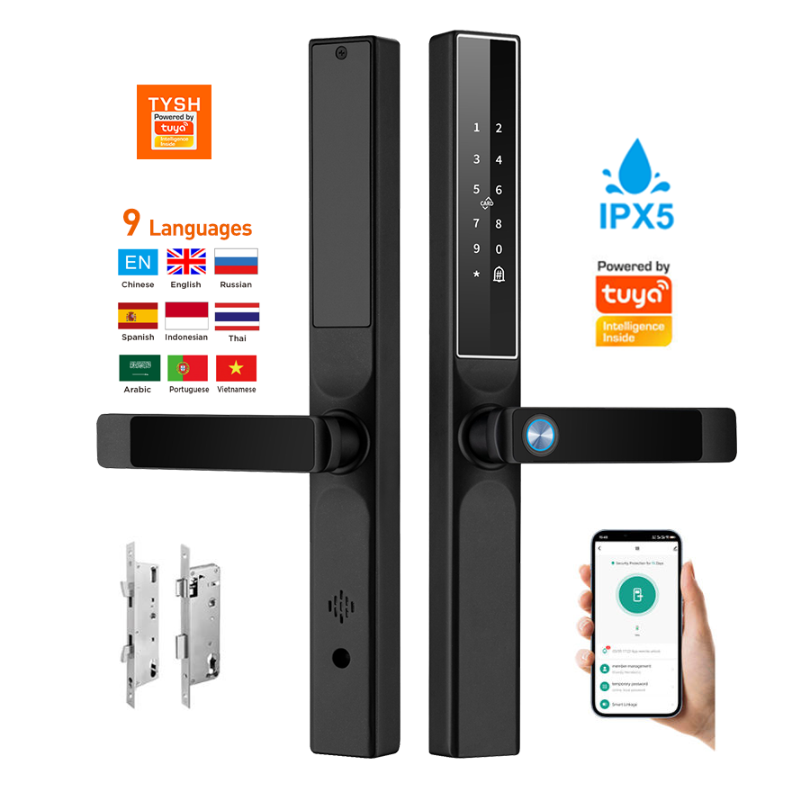 Home Security Locks For Doors - Tuya App Fingerprint Door Lock Code