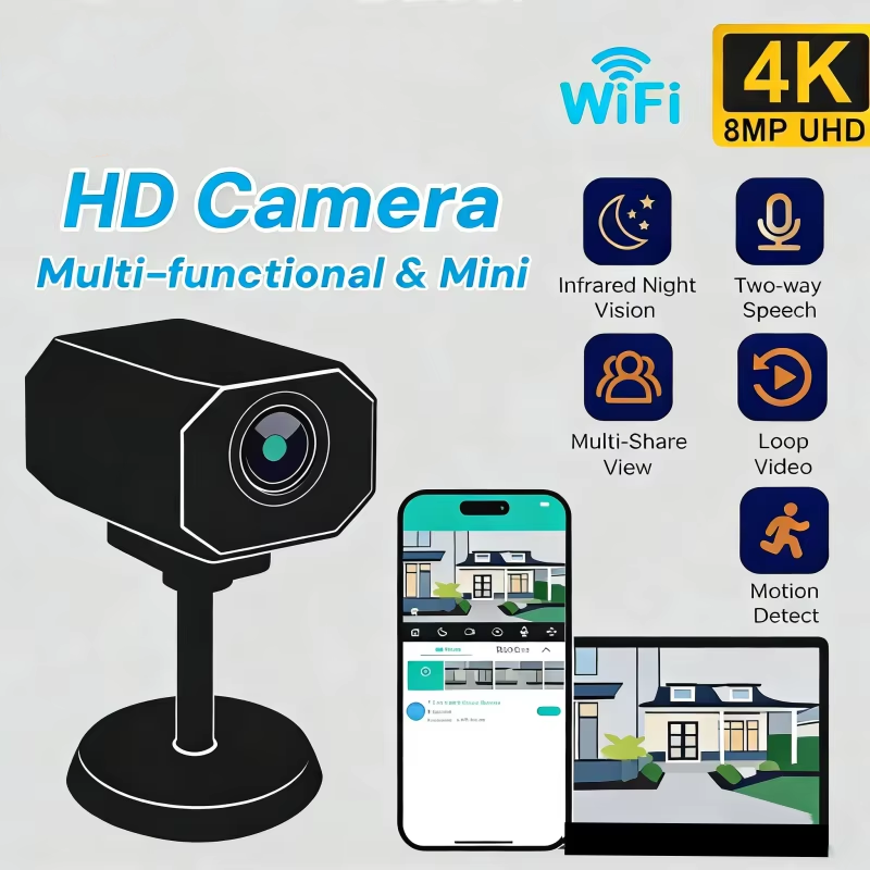 Home Security Tech - 4K HD WiFi Security Camera for