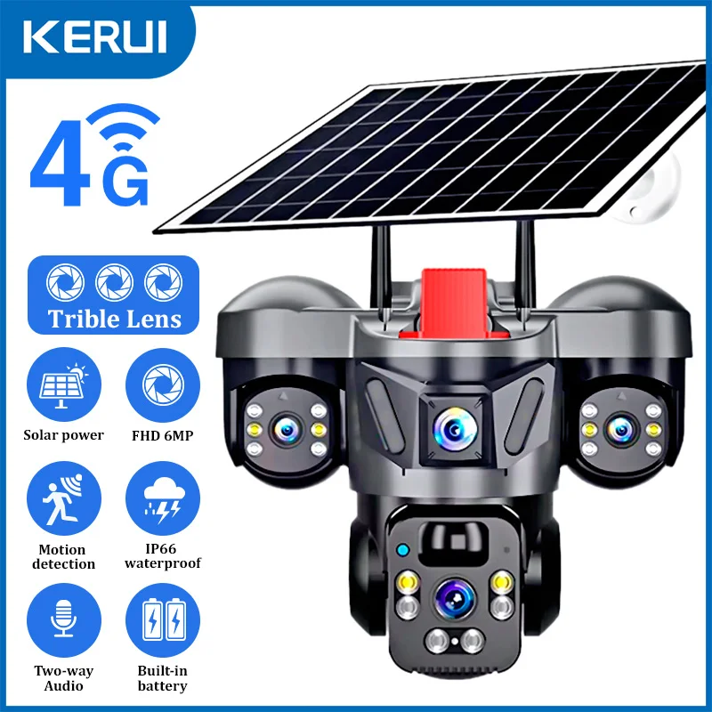 Home Security Upgrades - KERUI Outdoor PTZ 6MP 4G SIM