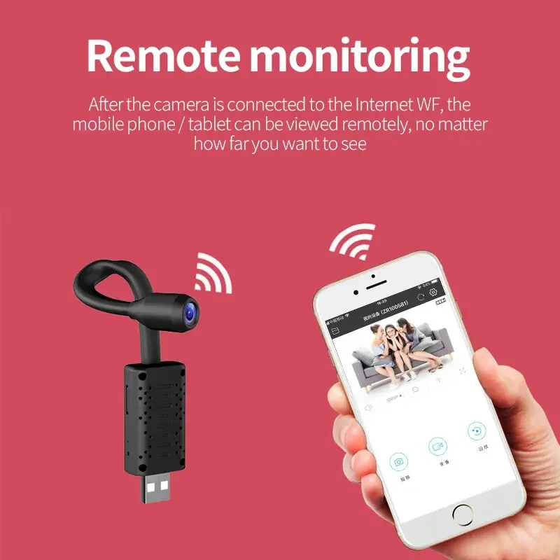 Home Security Tech - 4K Mini USB WiFi Camera Portable
