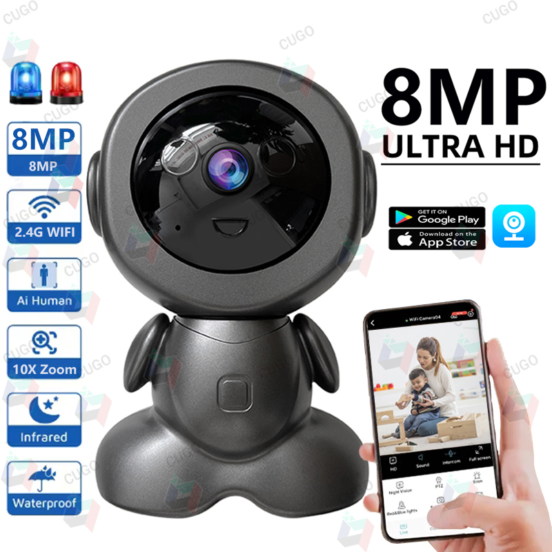 8MP Wifi Surveillance Robot Ca - огляд і ціна Home Security Images