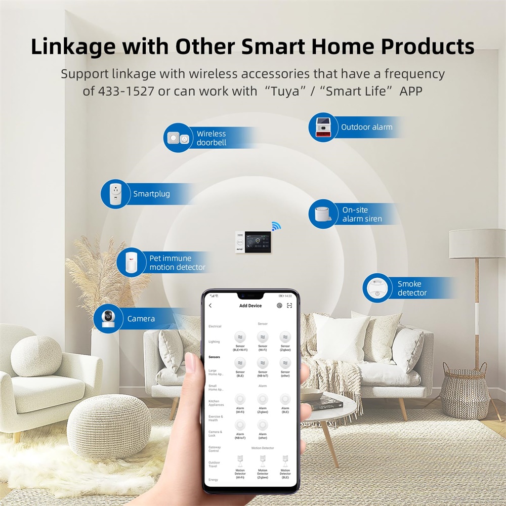 2.4G WIFI Smart GSM Alarm Syst - огляд і ціна Sim Gsm Alarm