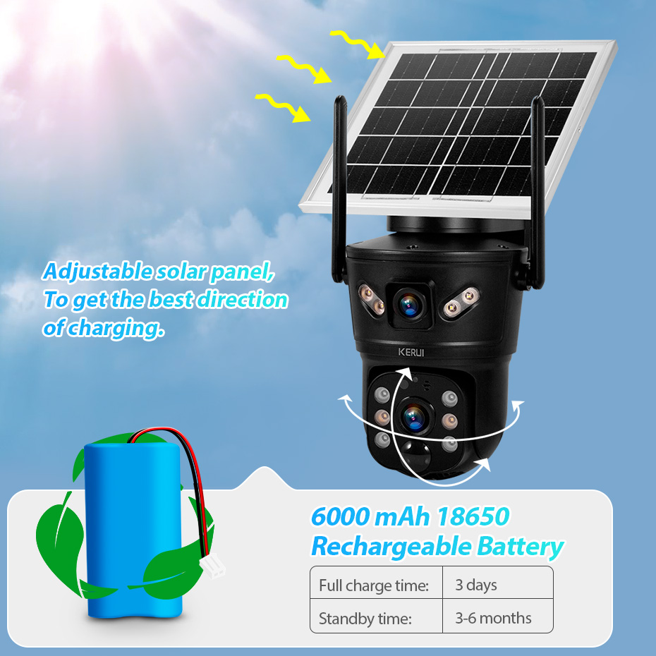 KERUI 6MP 4G SIM WiFi Solar Ca - огляд і ціна Home Security Tech