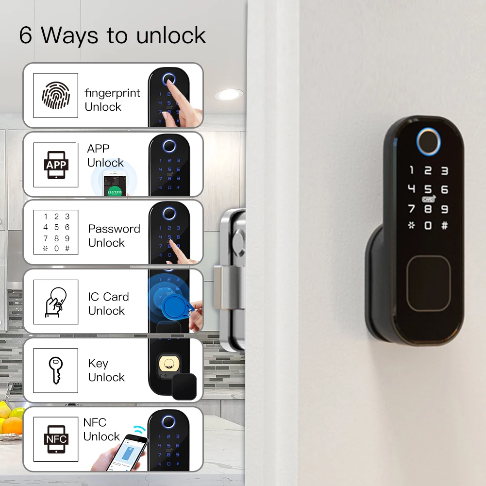 MOES WiFi Tuya Smart Lock Door - огляд і ціна Home Security Locks For Doors