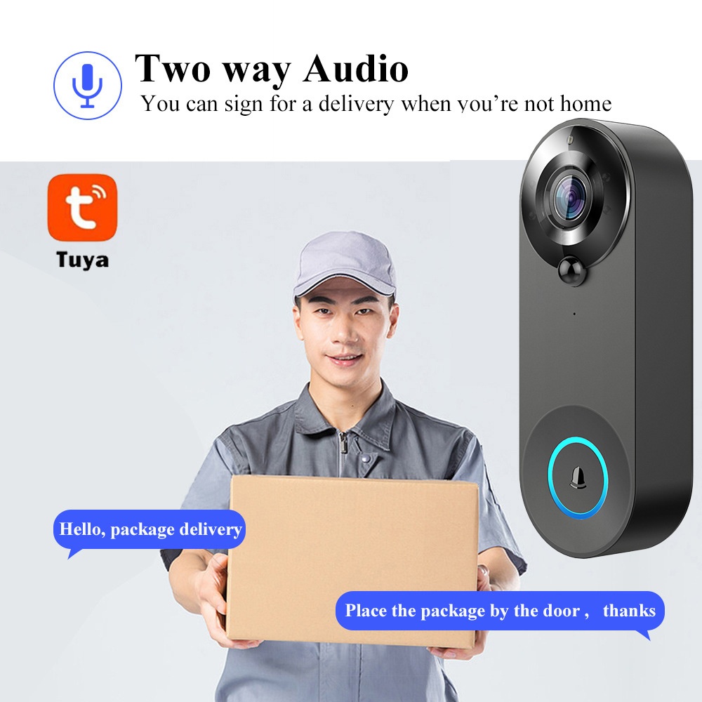 Tuya 1080P Wireless WIFI Doorb - огляд і ціна Home Security Tech