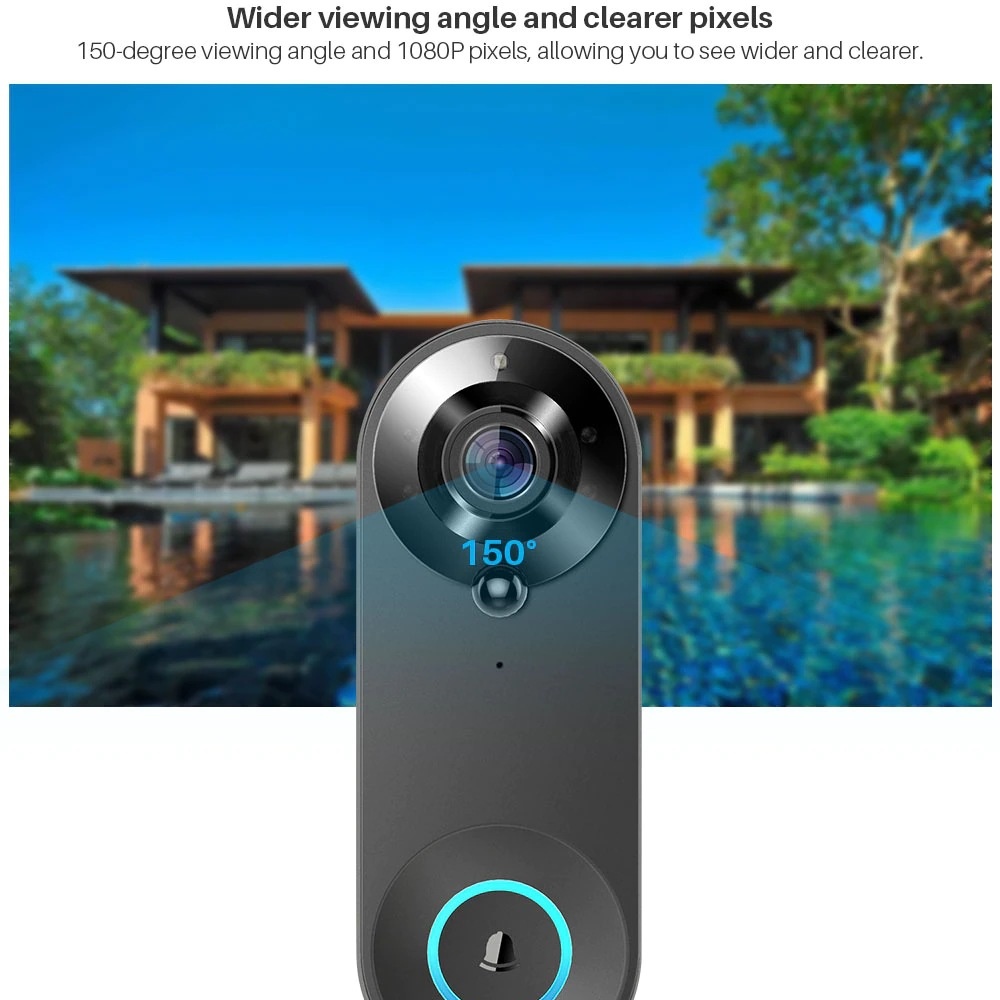 Tuya 1080P Wireless WIFI Doorb - огляд і ціна Home Security Tech