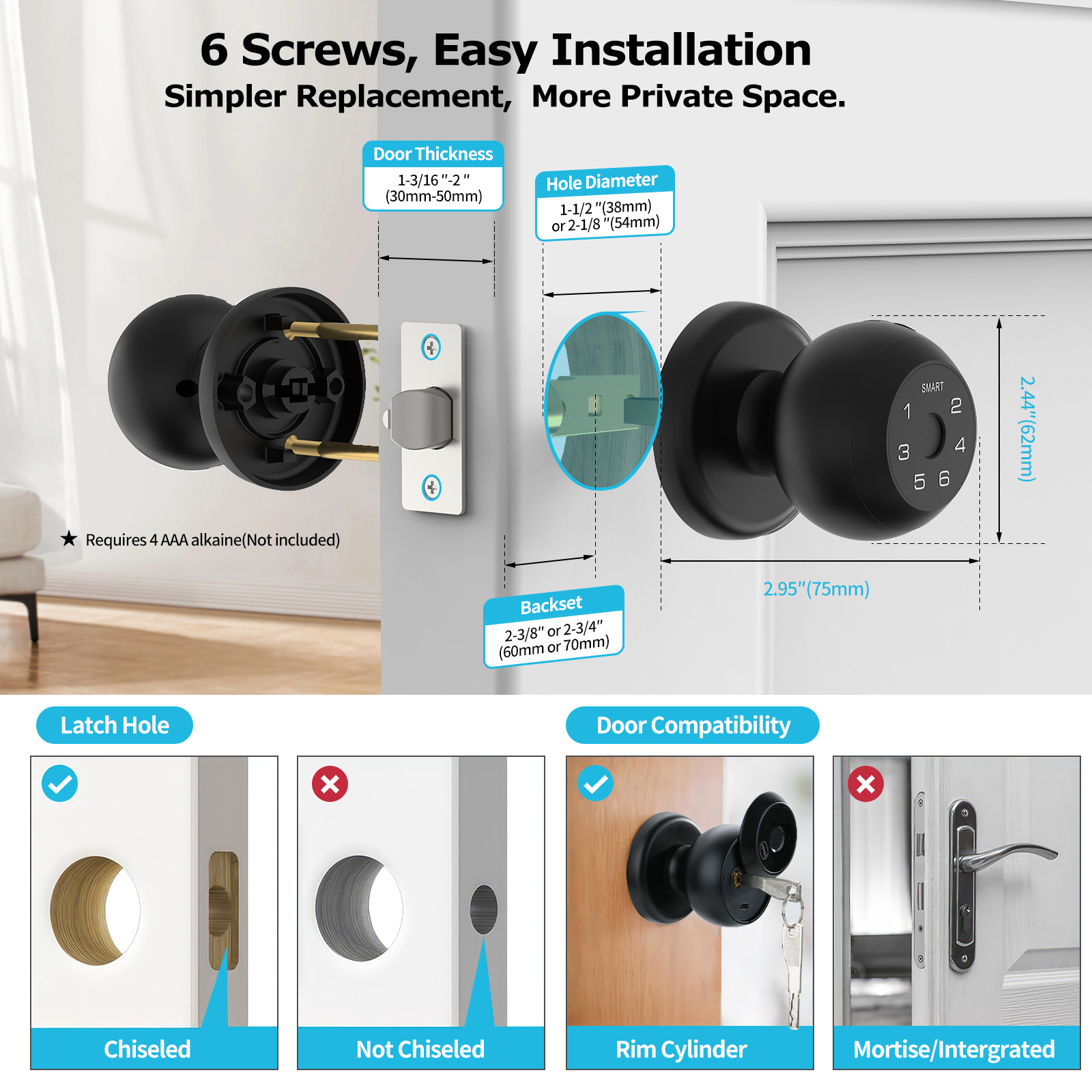 Viladepot Smart Lock Fingerpri - огляд і ціна Home Security Keypad