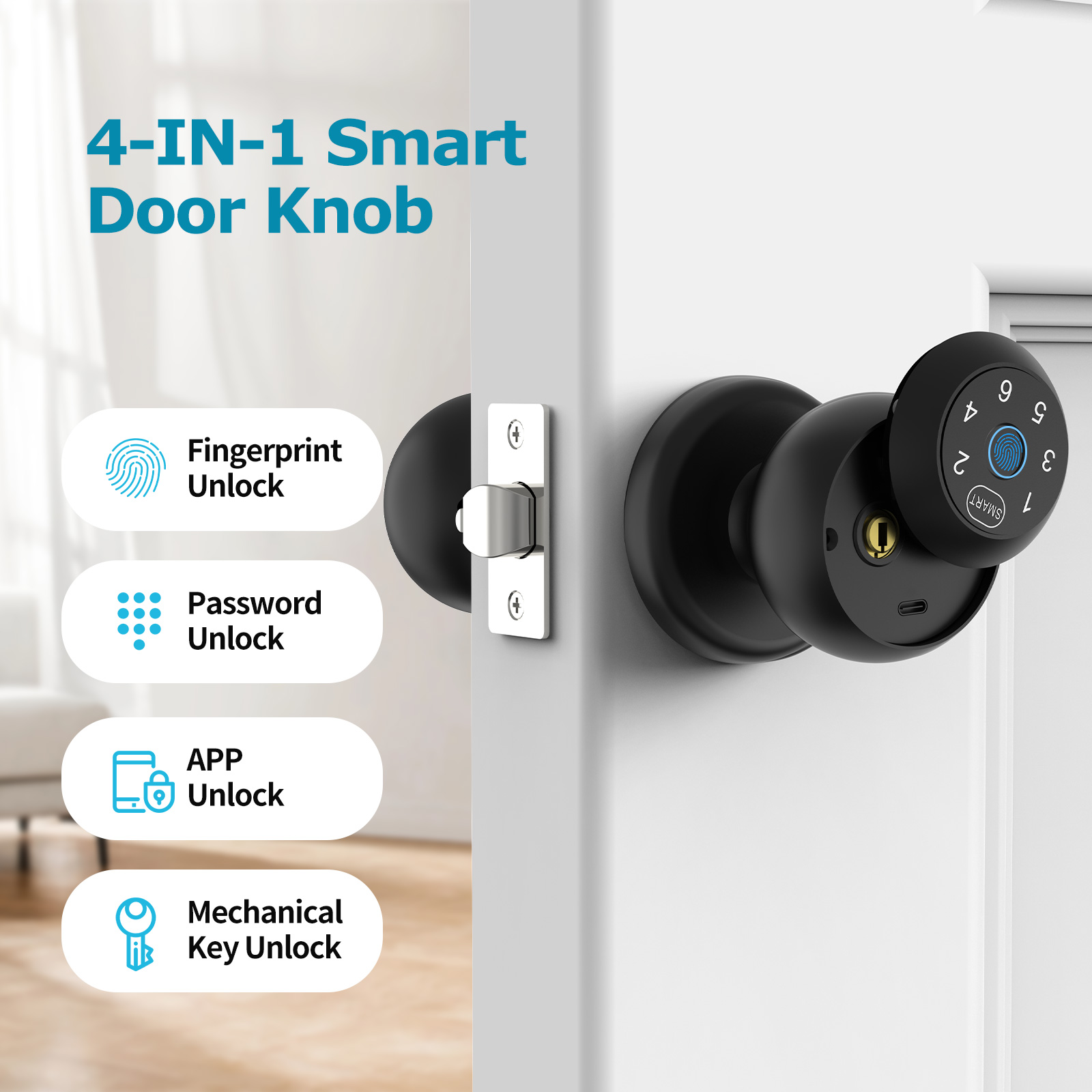 Viladepot Smart Lock Fingerpri - огляд і ціна Home Security Keypad