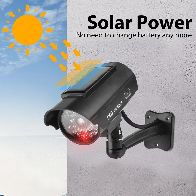 Solar Powered Dummy Security C - огляд і ціна Fake Camera Dummy