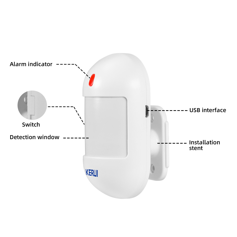 KERUI Wireless PIR Motion Sens - огляд і ціна Sim Gsm Alarm
