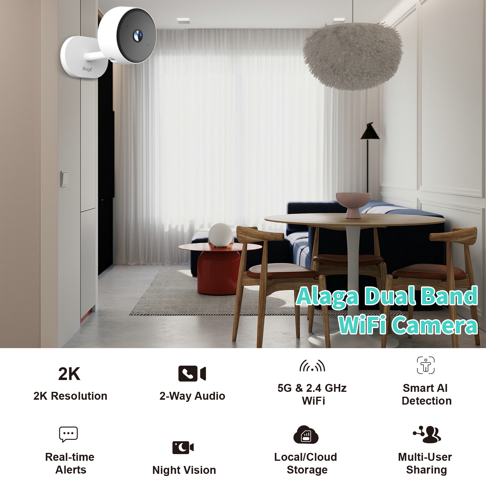 Smart 3MP HD Indoor Home Secur - огляд і ціна Home Security Google Camera