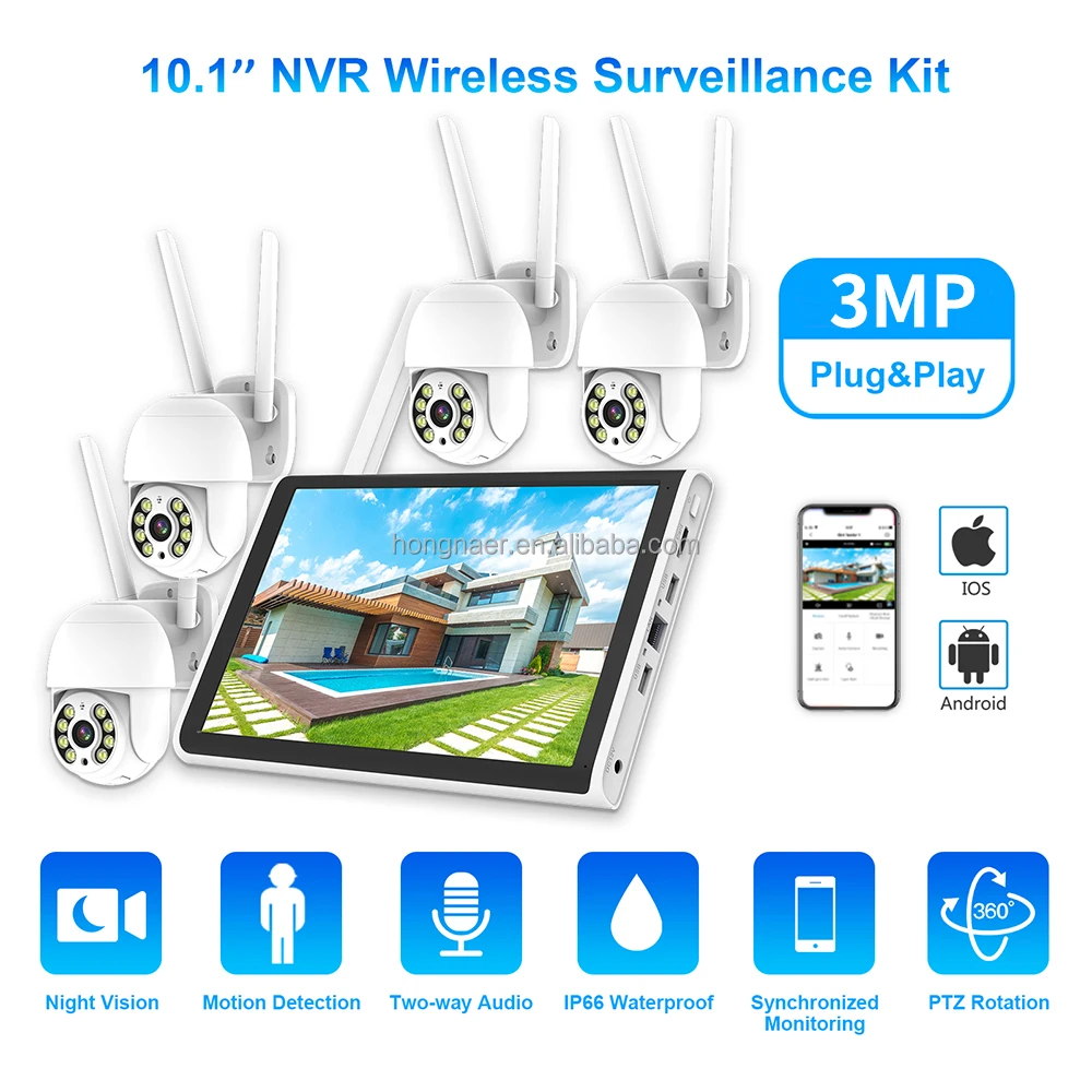 2026 Hongnaer 3MP 4 Channel Wi - огляд і ціна Home Security System