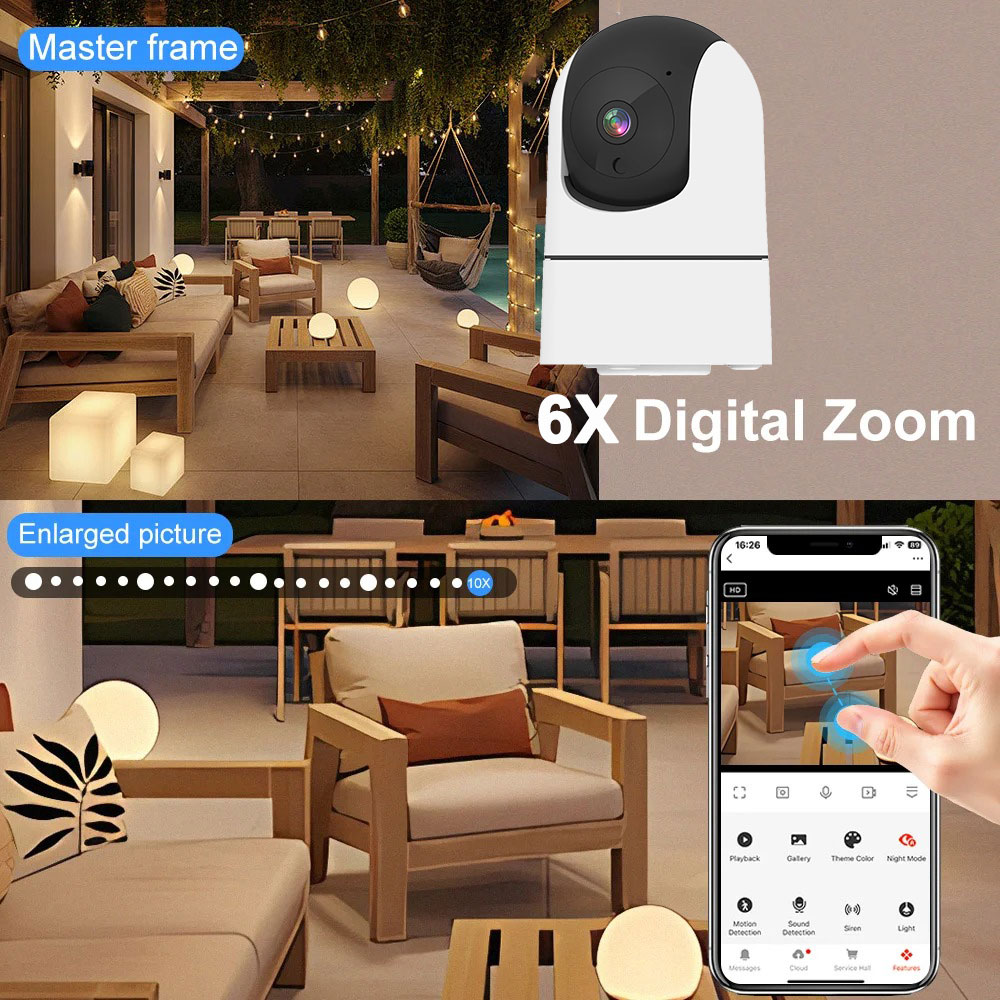 6MP WiFi Camera Tuya Smart Hom - огляд і ціна Home Security Google Camera