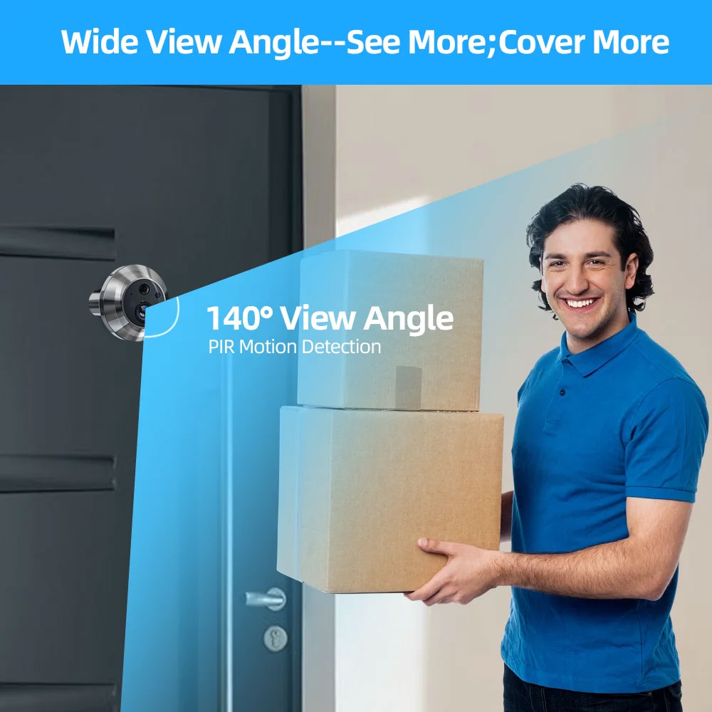 Tuya Smart 5MP Peephole Door C - огляд і ціна Home Security Google Camera