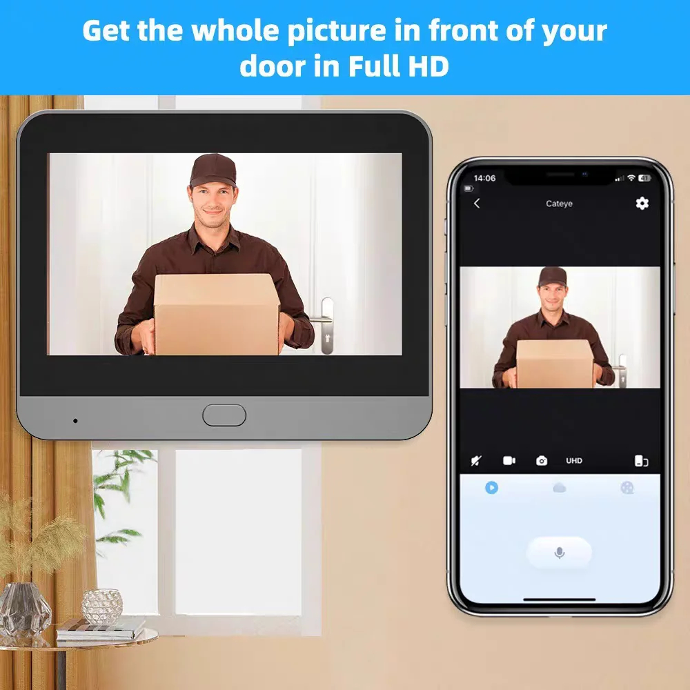 Tuya Smart 5MP Peephole Door C - огляд і ціна Home Security Google Camera
