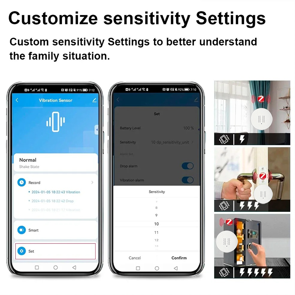 Tuya ZigBee Smart Vibration &  - огляд і ціна Home Security System
