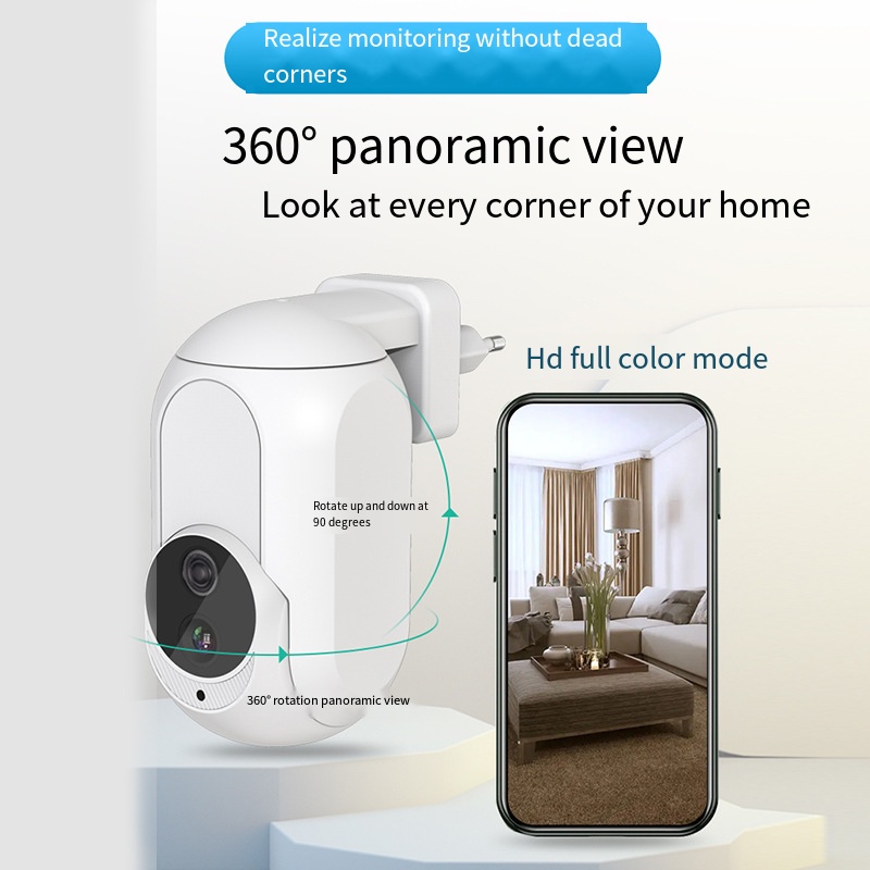 Tuya Wall Plug In Camera Wifi  - огляд і ціна Home Security Google Camera