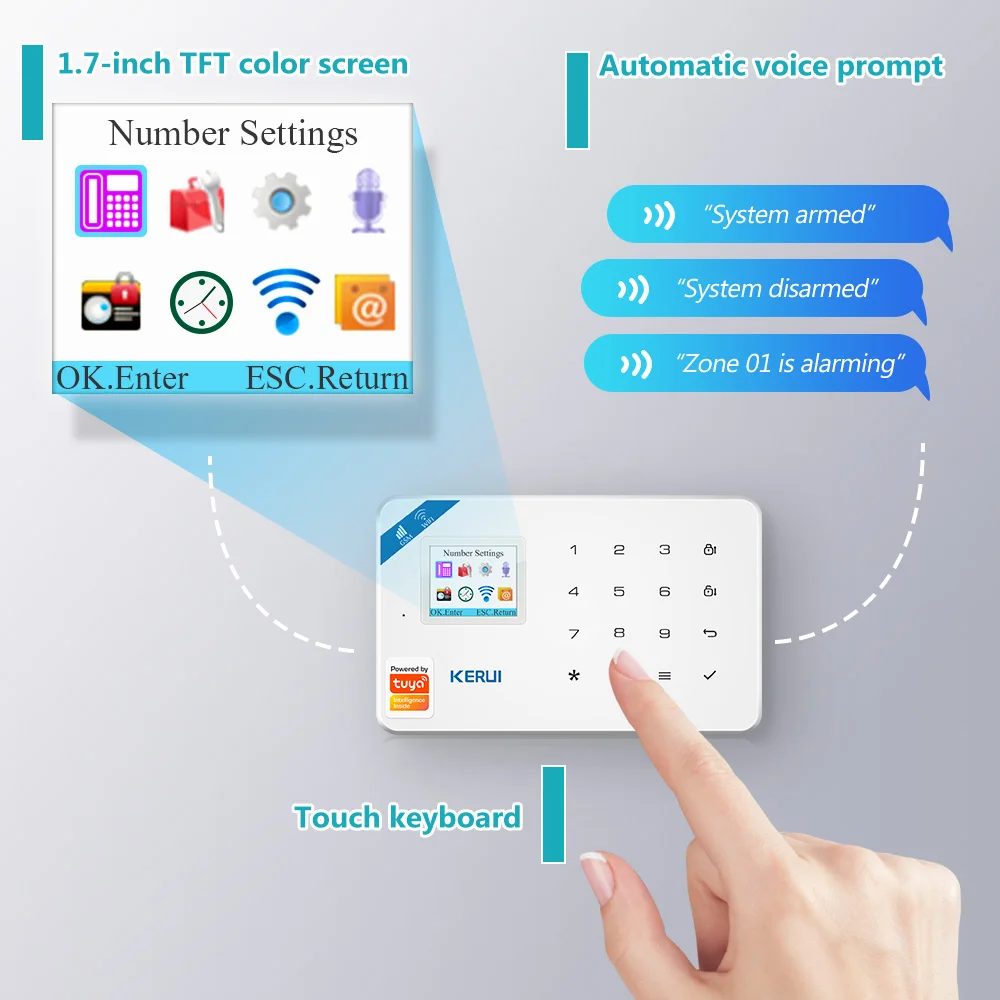 KERUI W181 Alarm System Securi - огляд і ціна Home Security Google Camera