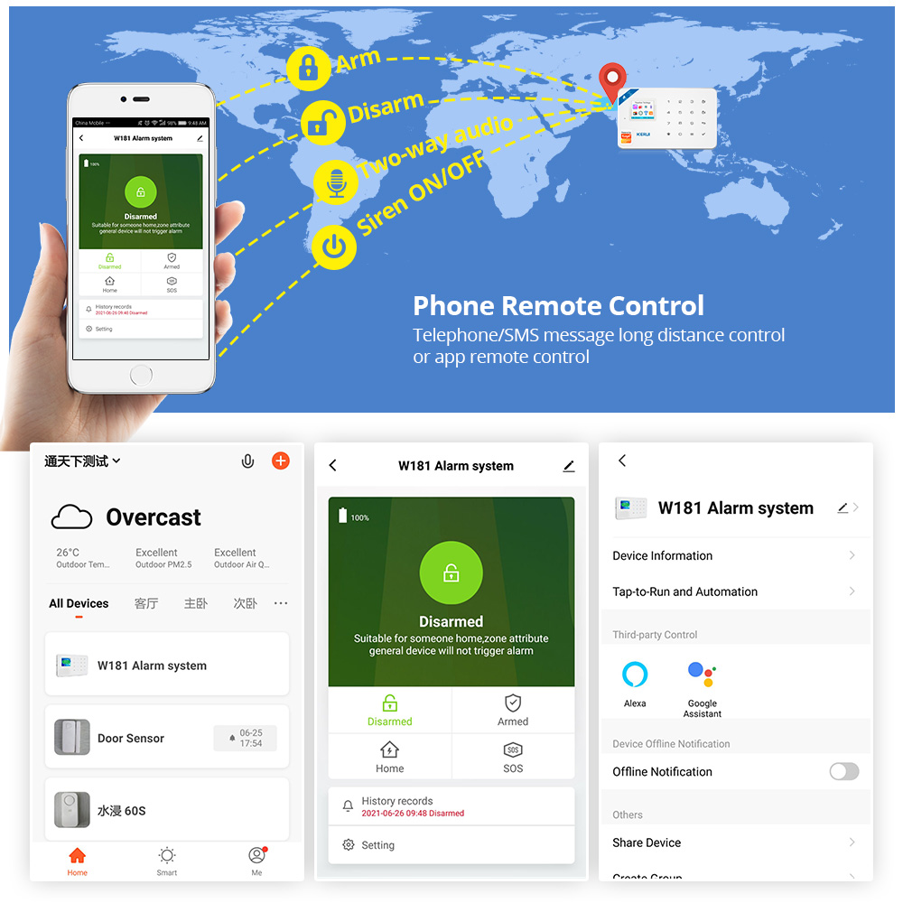 KERUI Security Alarm System Ki - огляд і ціна Sim Gsm Alarm