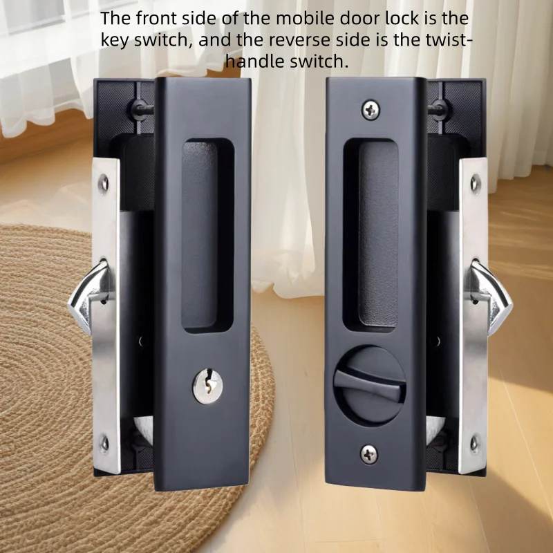 Heavy-Duty Black Sliding Door  - огляд і ціна Home Security Locks For Doors