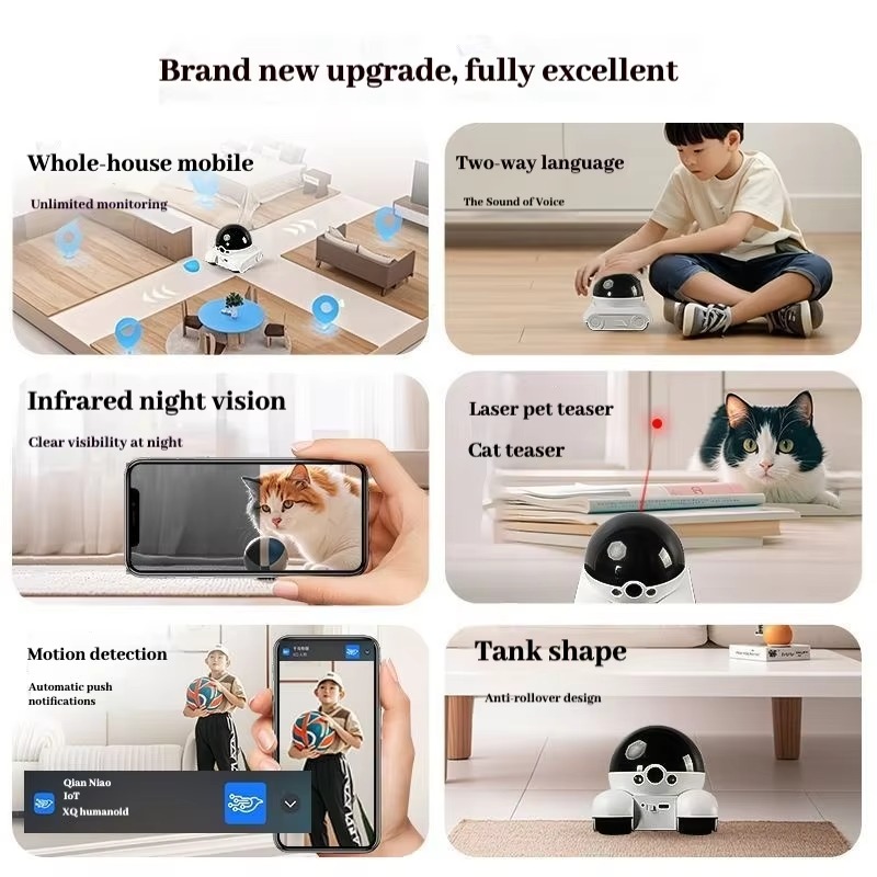 New Smart Pet Robot WiFi Home  - огляд і ціна Home Security Laser