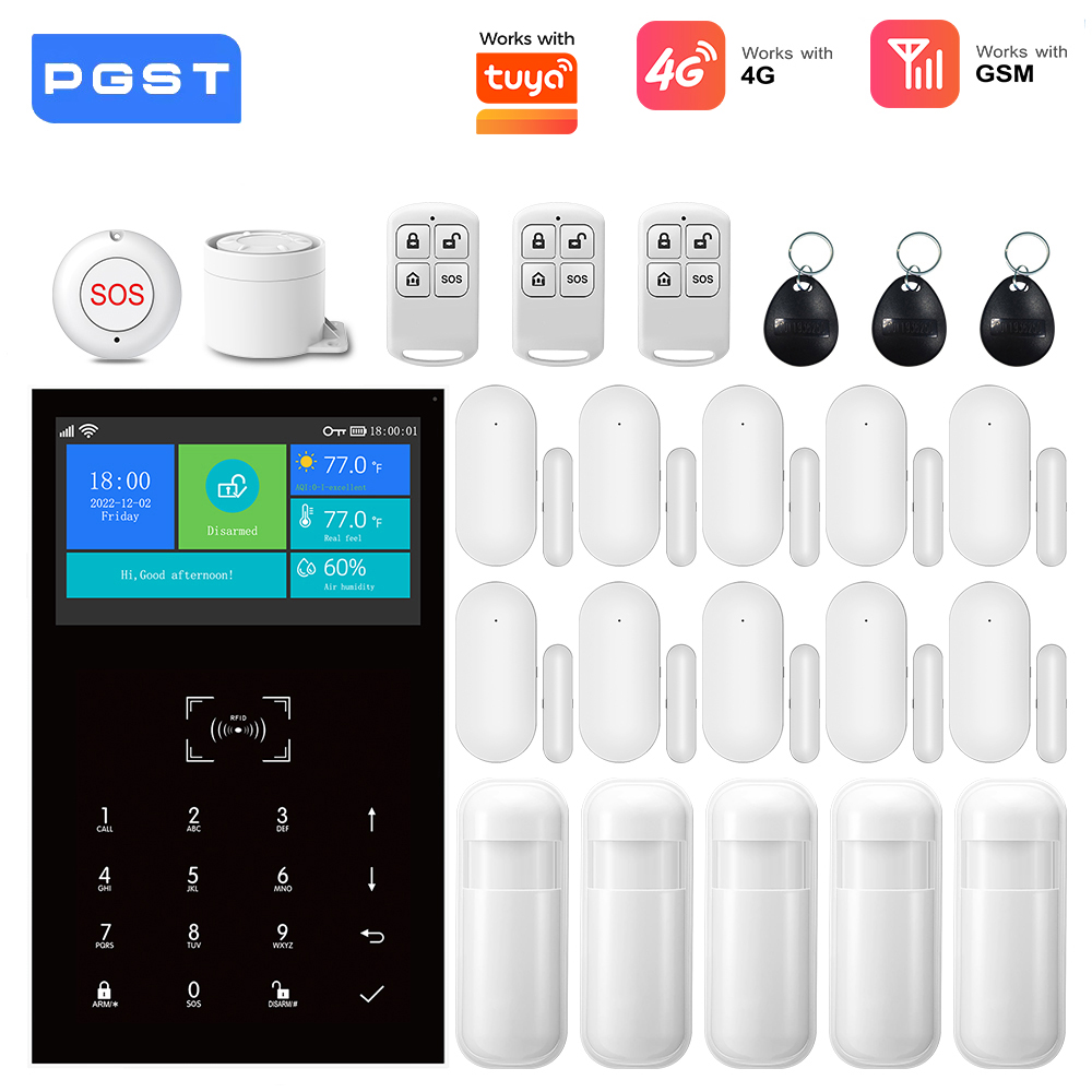 4G GSM WiFi Alarm System Work  - огляд і ціна Sim Gsm Alarm