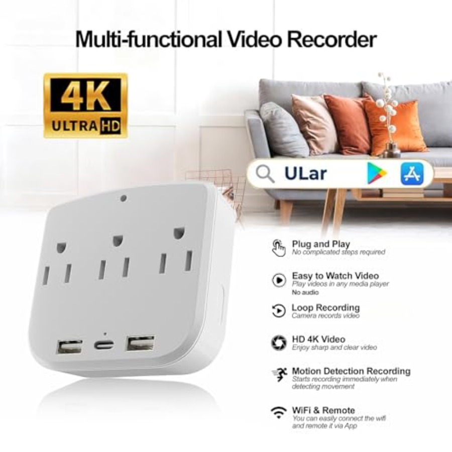 4K Outlet Camera WiFi6 for Hom - огляд і ціна Home Security Tech