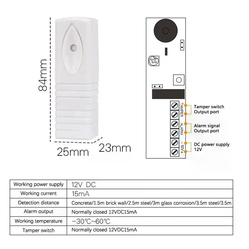 Wired Photoelectric Vibration  - огляд і ціна Home Security System